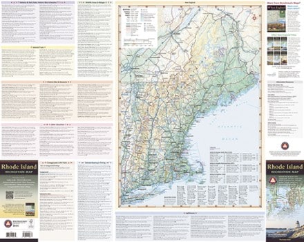 Benchmark Maps Rhode Island Recreation Map 2