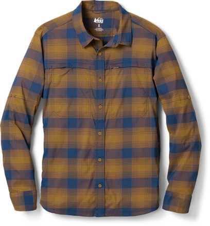 REI Co-op Sahara Plaid Long-Sleeve Shirt - Men's 0