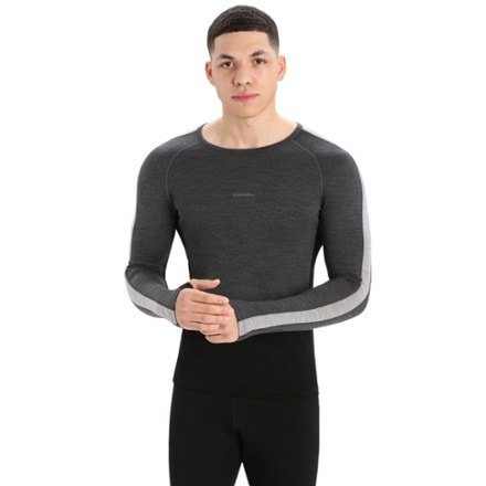 Icebreaker 200 ZoneKnit Long-Sleeve Crewe Base Layer Thermal Top - Men's 1