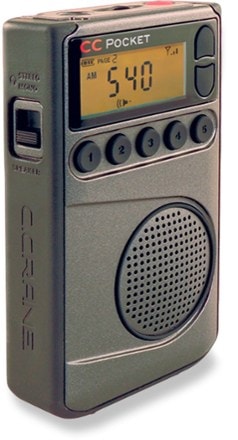 C Crane CC WX Pocket Radio Left side view (Black)