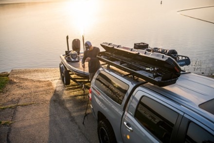 Yakima TopWater Rooftop Fishing Rod Box Top view (Black)