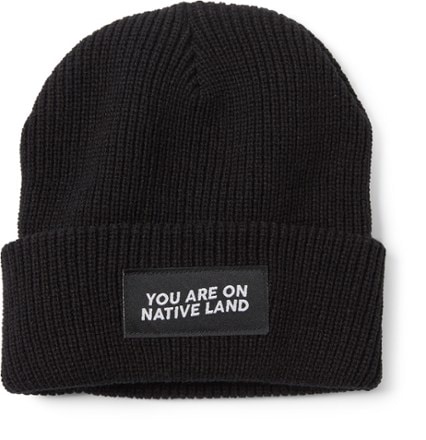 Urban Native Era You Are On Native Land Winter Ribbed Beanie 0