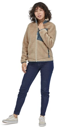 Patagonia Classic Retro-X Jacket - Garden Green/Snow Pine - Women's 3