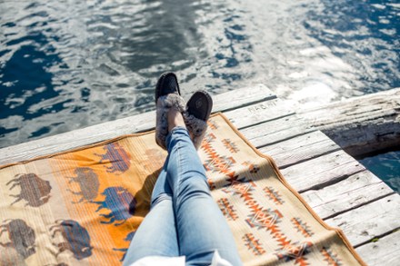 Location Image for Faux Fur Street Suede Moccasins - Women's