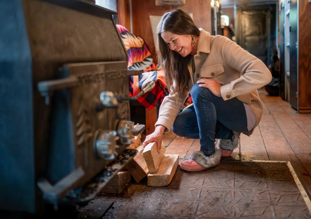 Location Image for Faux Fur Street Suede Moccasins - Women's