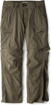 Pantalon Convertible REI Homme Taille L/30L - Vert Randonnée, Zip Off, Cargo