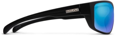 Suncloud Milestone Polarized Sunglasses Matte Black Polarized Blue Mirror