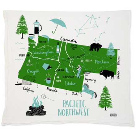 Claudia Pearson Pacific Northwest Tea Towel 0