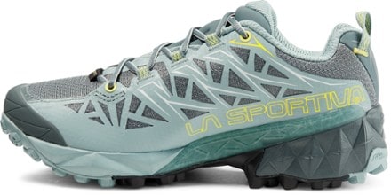 La Sportiva Akyra GTX Trail-Running Shoes - Women's Left view (Slate/Sulphur)