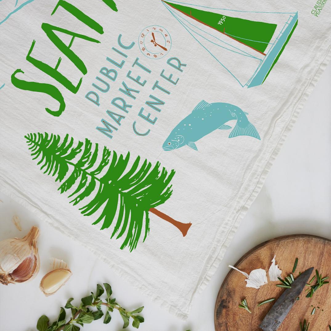Location Image for Seattle Tea Towel