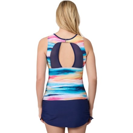 Free Country Mesh V-Neck Tankini Swimsuit Top - Women's 1