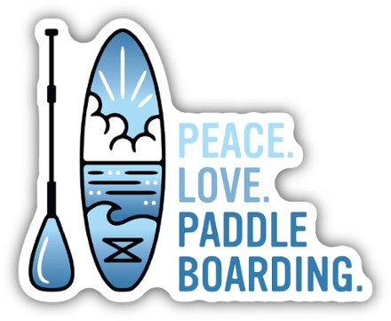 Stickers Northwest Peace Love Paddle Boarding Sticker 0