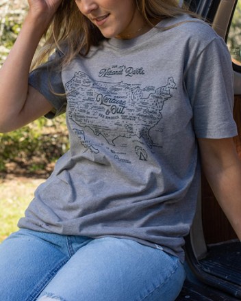 The Landmark Project National Parks Map T-Shirt 1