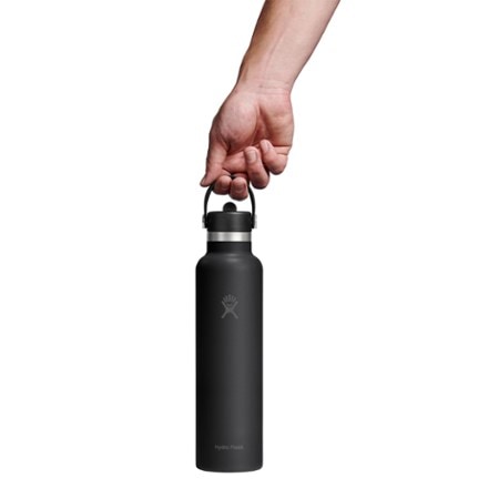 Hydro Flask Standard-Mouth Vacuum Water Bottle with Flex Straw Cap - 24 fl. oz. 2