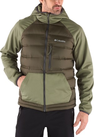 ramble down hybrid hooded jacket