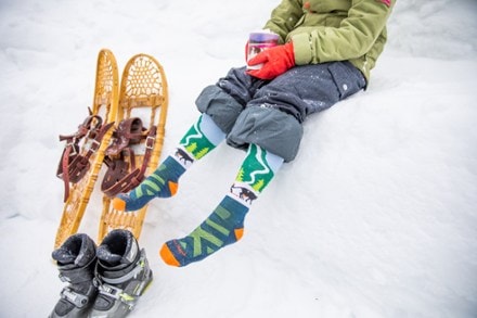 Darn Tough Pow Cow Over-the-Calf Midweight Ski and Snowboard Socks - Kids' 1