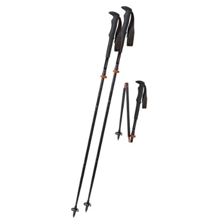 Komperdell Carbon FXP4 Approach Vario Compact Trekking Poles - Pair 0