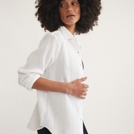 Marine Layer Jane Relaxed Double Cloth Shirt 4