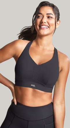 Le Mystere Women's Hi-Impact Convertible Sports Bra Charcoal/Black 920 