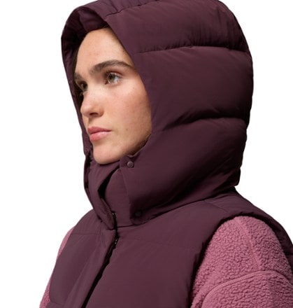 Columbia Amaze Puff Mid Hooded Down Vest - Women's 6