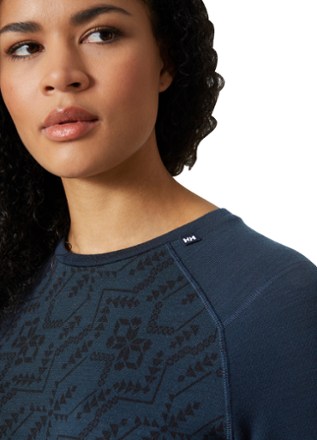 Helly Hansen Lifa Merino Midweight Graphic Base Layer Top - Women's 3