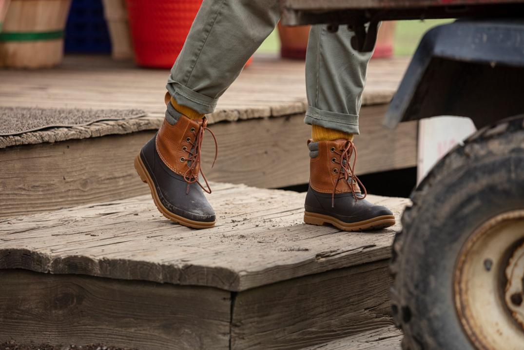 Location Image for Originals Leather Lace-Up Duck Boots - Women's