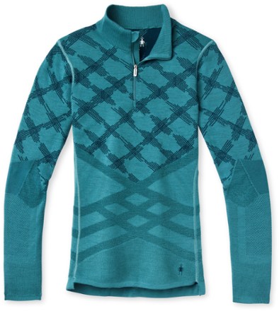 Smartwool Intraknit Thermal Merino Pattern Quarter-Zip Base Layer Top - Women's 0