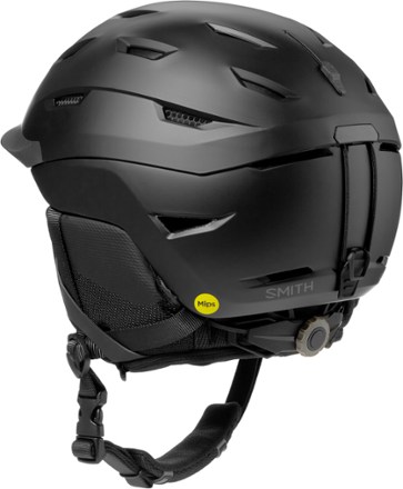 Smith Level MIPS Snow Helmet - Men's Back view (Black Matte)
