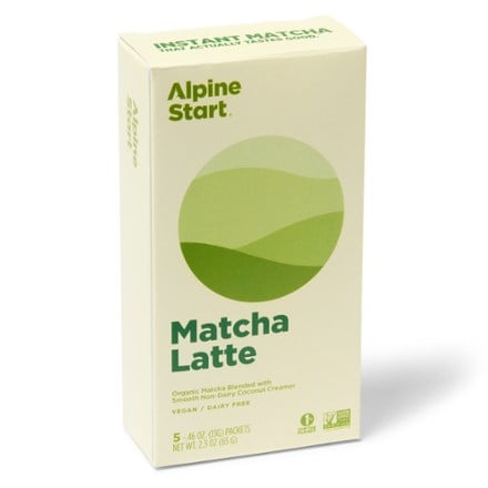 Alpine Start Instant Matcha Latte - Package of 5 0