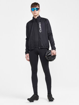 Craft Core Bike SubZ Long-Sleeve Cycling Jersey - Black/Silver Reflective - Men's 3