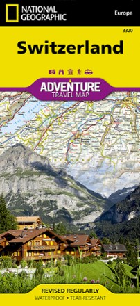 National Geographic Switzerland Adventure Travel Map 0