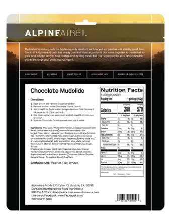 AlpineAire Foods Chocolate Mudslide - 1 Serving 2