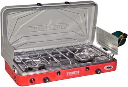 Camp Chef Deluxe 2-Burners Propane Push and Turn Stainless Steel