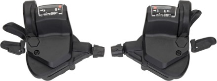 microSHIFT Mezzo Thumb-Tap Shifter Set - 3 x 9-Speed 0