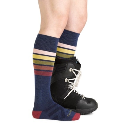 Darn Tough Snowburst Over-the-Calf Midweight Ski and Snowboard Socks - Women's 2