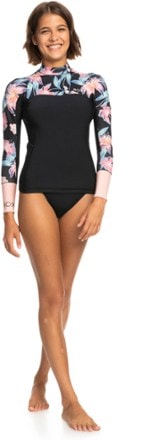 Roxy 1.0 mm Swell Long-Sleeve Q-Lock Wetsuit Jacket - Women's 2