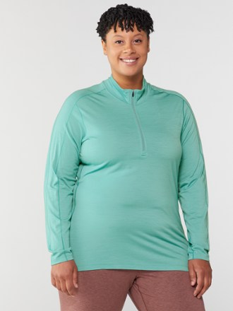 REI Co-op Merino 185 Long-Sleeve Half-Zip Base Layer Top - Women's Plus Sizes 1