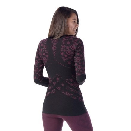 Smartwool Intraknit Thermal Merino Pattern Crew Base Layer Top - Women's 2