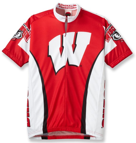 Adrenaline Wisconsin Flag Bike Jersey (Blue)