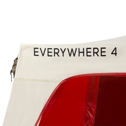 Mountain Summit Gear Everywhere 4 Tent BROWN/KHAKI/RED