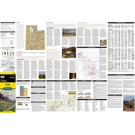 National Geographic Utah State Recreation Travel Map and Guide 1