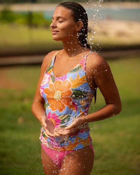 Location Image for V-Neck Tankini Swimsuit Top - Women's