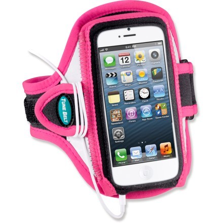 With earphones attached (Black/Pink)