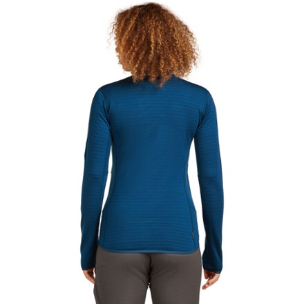 Icebreaker Merino Blend 300 RealFleece Descender Long-Sleeve Zip Base Layer Top - Women's 2
