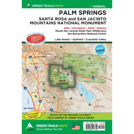 Green Trails Green Trails Map 1458SXL - Palm Springs - $20.00 at REI.com