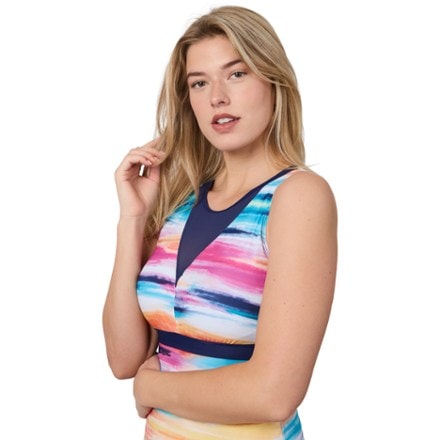 Free Country Mesh V-Neck Tankini Swimsuit Top - Women's 2