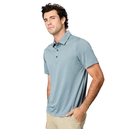 Free Country Tech Jacquard Short-Sleeve Polo Shirt - Men's 2