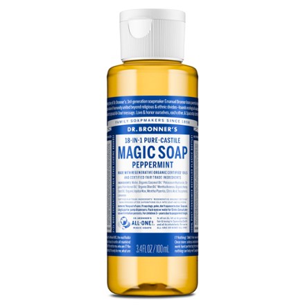 Dr. Bronner's 18-in-1 Pure-Castile Magic Soap – 3.4 fl. oz. Blue 3.4 Oz