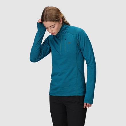 Outdoor Research Vigor Grid Fleece Quarter-Zip Pullover - Women's 1