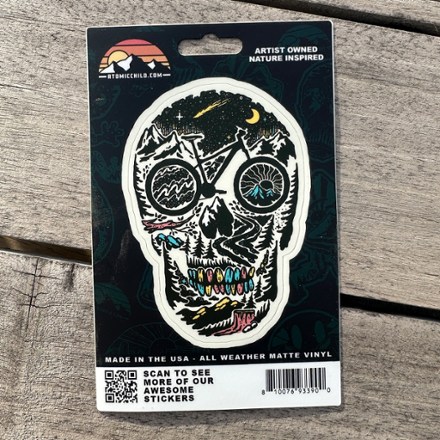 Atomicchild Mountain Bike Skull Sticker 1
